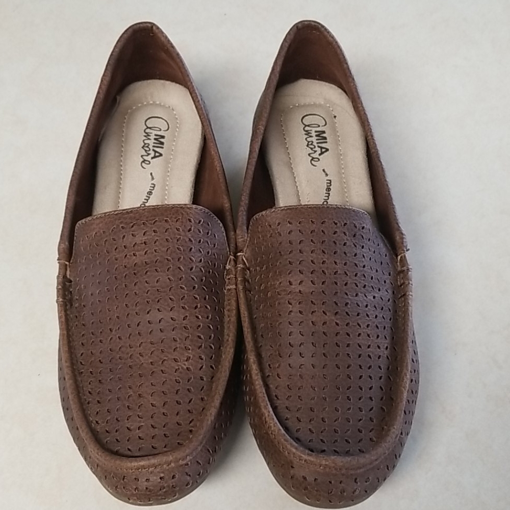 MIA Amore Monaa Women's Loafers Size 9 Brown Perforated Comfort Flats NEW - Picture 10 of 10